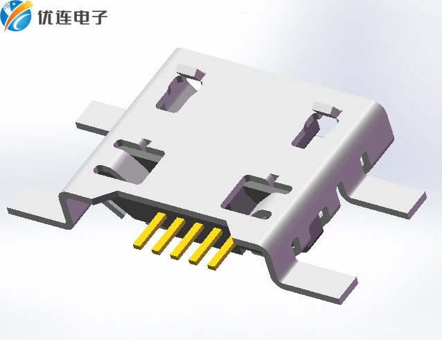 A620 Micro Usb 5s B Type 贴板式SMT无边无接地片 - 东莞优连电子有限公司